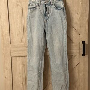 Forever 21 Light Blue Straight Leg Jeans